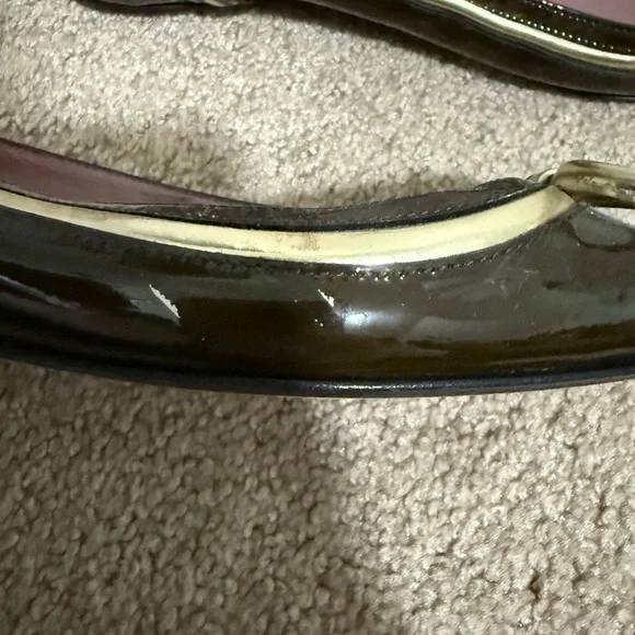 Jean-Michel Cazabat Patent Leather Bow Ballet Flats - Picture 3 of 9